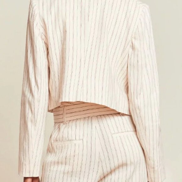 Veronica Beard Pinstripe Linen Suit Set - Picture 2 of 12